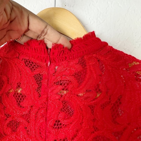Alexis Fala Dress in Red Lace - Picture 5 of 8